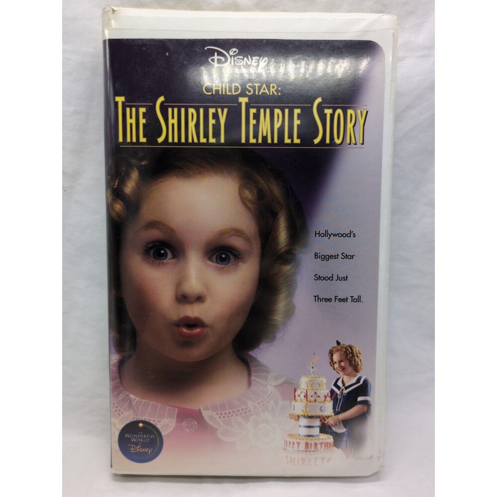 Disney Child Star: The Shirley Temple Story Clamshell VHS Tape